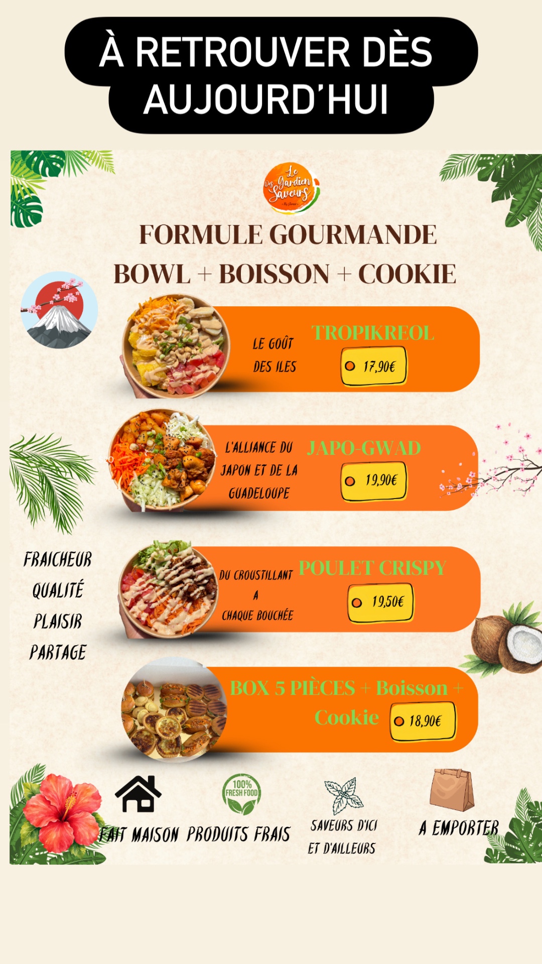 Affiche de la Formule Gourmande